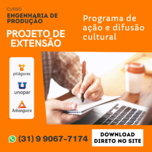 PROJETO DE EXTENSAO EAD - ENGENHARIA DE PRODUÇÃO