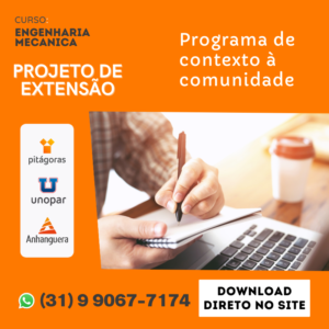 PROJETO DE EXTENSAO - ENGENHARIA MECANINCA