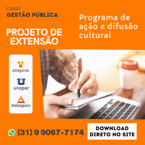 PROJETO DE EXTENSAO - GESTÃO PÚBLICA