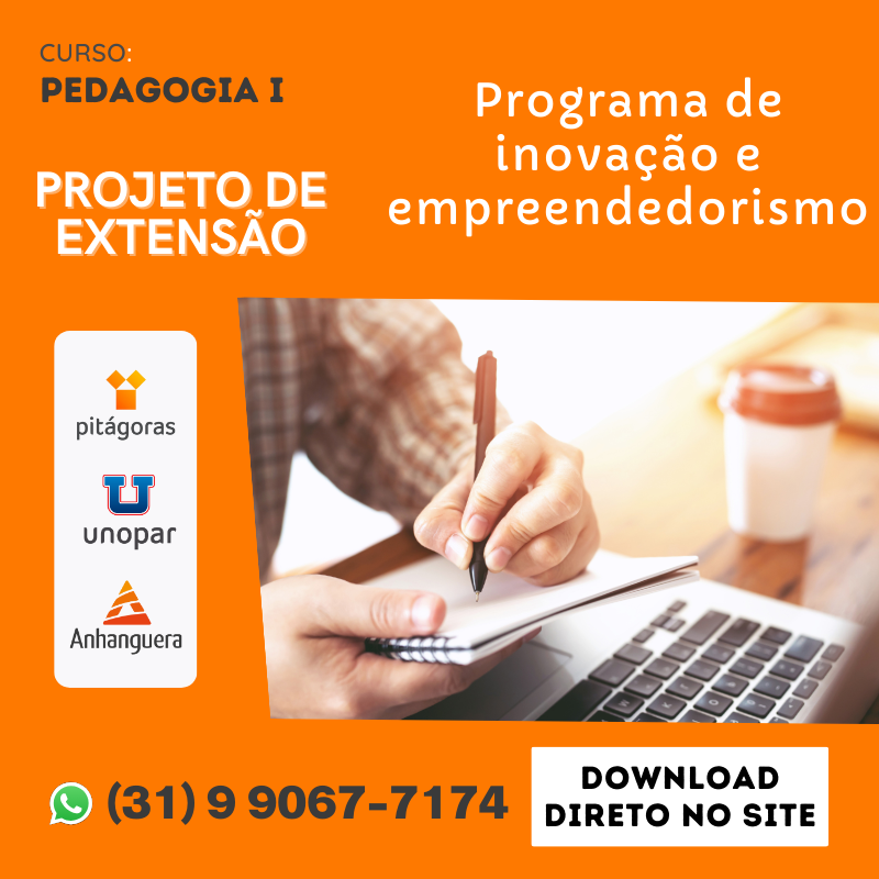 PROJETO DE EXTENSÃO I - PEDAGOGIA