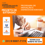 PROJETO DE EXTENSAO - LETRAS - PORTUGUÊS_INGLÊS - LICENCIATURA